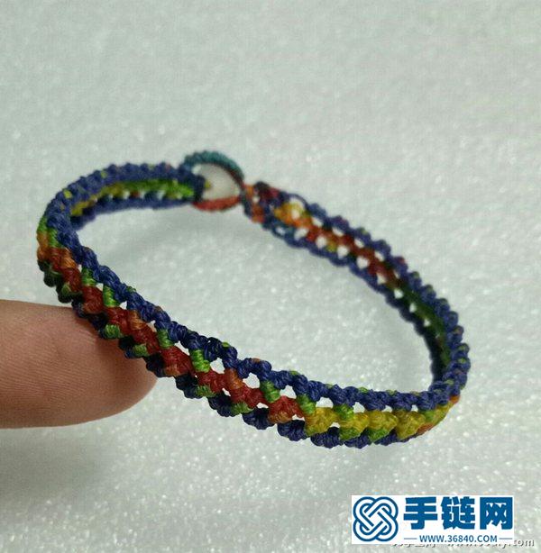 七彩手鏈編法教程