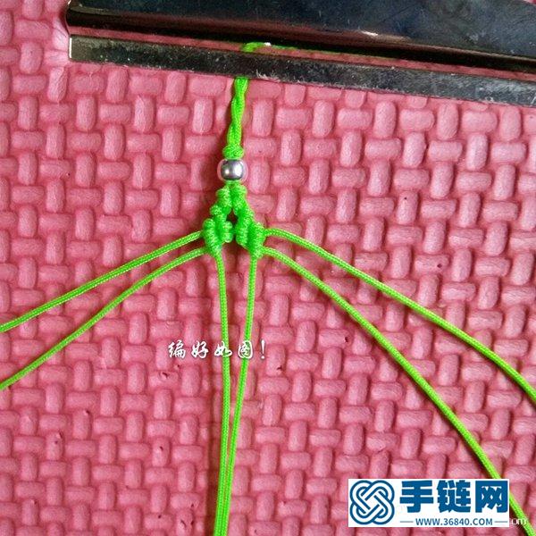 簡單小清新樹葉手鏈編法教程
