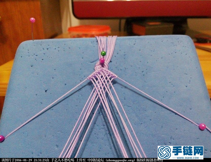 紫色浪漫手繩-新手學習作品