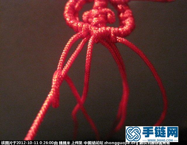 轉運珠紅鏈編法圖解