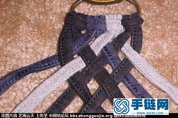 自己徒手編的8股扁繩●附教程