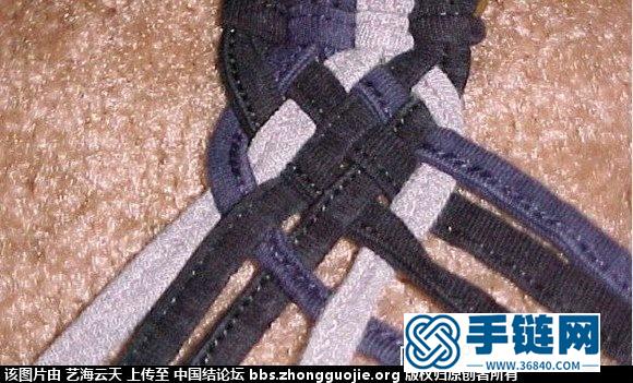 自己徒手編的8股扁繩●附教程