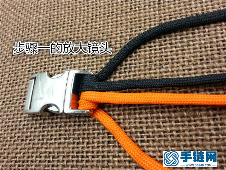 魚骨傘繩手鏈編法  男  士  戶  外  手  鏈