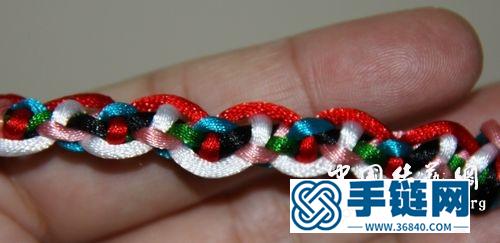 石頭的五彩繩