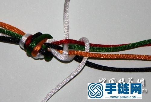 石頭的五彩繩