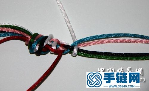 石頭的五彩繩