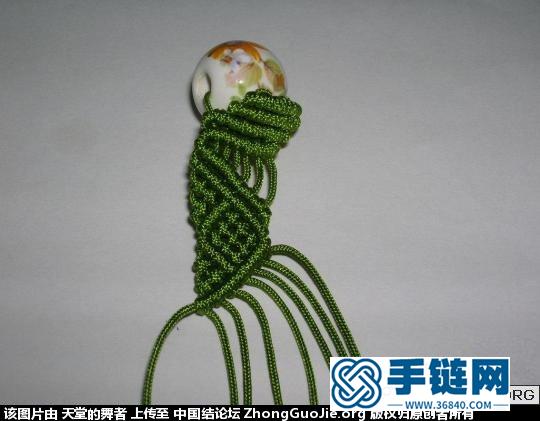 （轉(zhuǎn)載）一款斜卷結(jié)手鏈，簡(jiǎn)單易學(xué)。