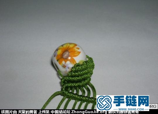 （轉(zhuǎn)載）一款斜卷結(jié)手鏈，簡(jiǎn)單易學(xué)。