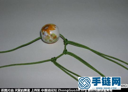 （轉(zhuǎn)載）一款斜卷結(jié)手鏈，簡(jiǎn)單易學(xué)。