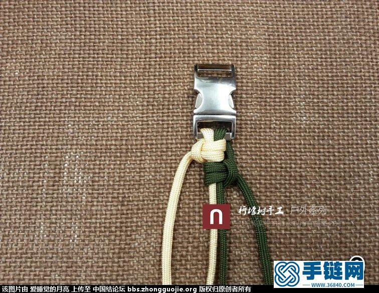 【森林狼隊】窄款傘繩手鏈編法