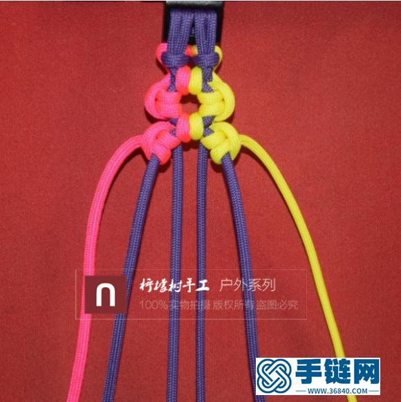 【太陽花】傘繩手鏈編織教程