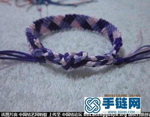 辮子圖案的三色手鏈