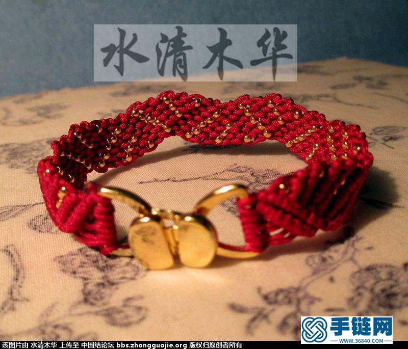 [水清木華作品]３１－斜條和米珠結(jié)合