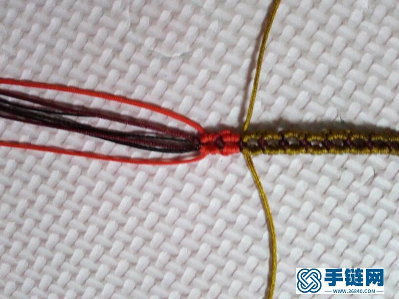 珍珠斜卷結手鏈