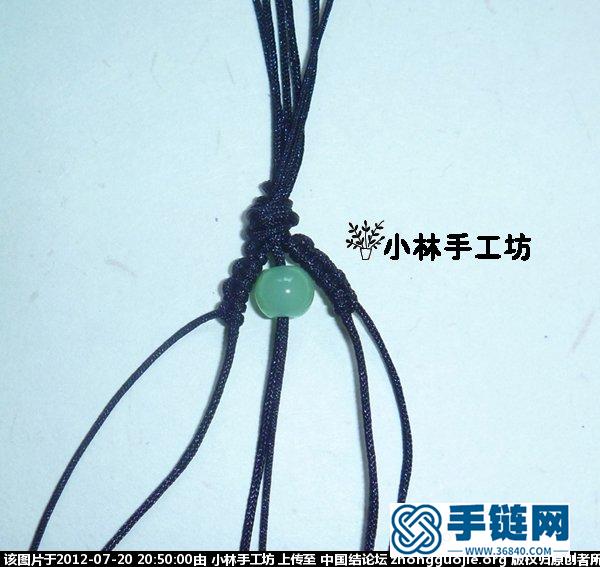 雀頭結(jié)變化來的手鏈 很漂亮哦~