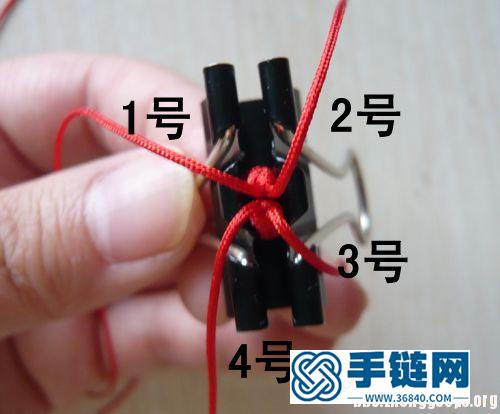 玉米結（步步高升結）十字結變化·新手編教程