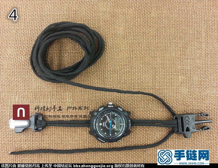DIY  傘繩手表  男士傘繩手鏈