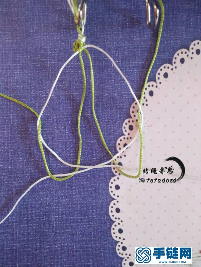 原創五瓣桃花手鏈 由別人的四瓣延伸過來的