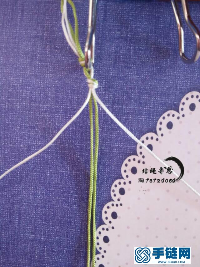 原創五瓣桃花手鏈 由別人的四瓣延伸過來的