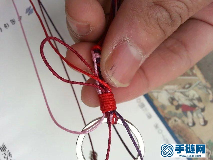 多根線頭手鏈收尾-2