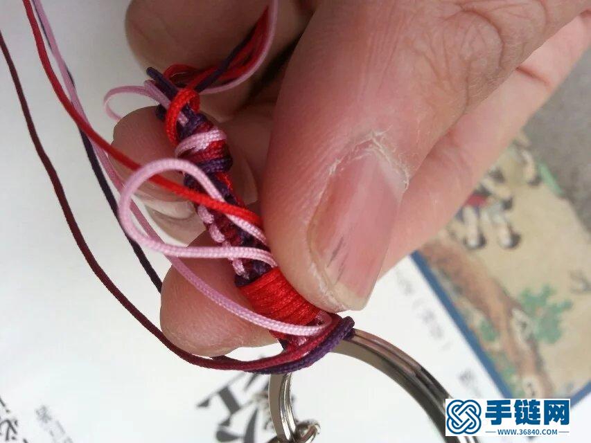 多根線頭手鏈收尾-2