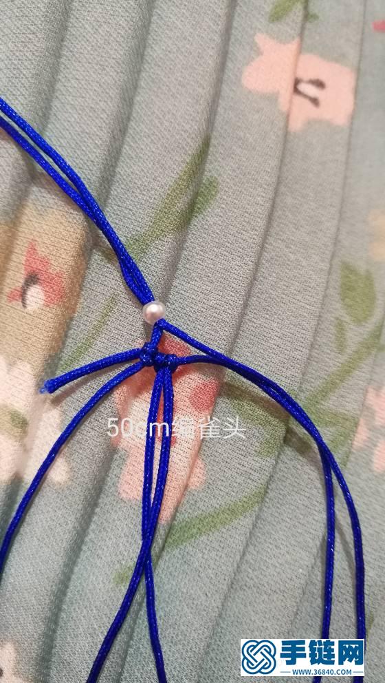 蝴蝶結(jié)手鏈小教程