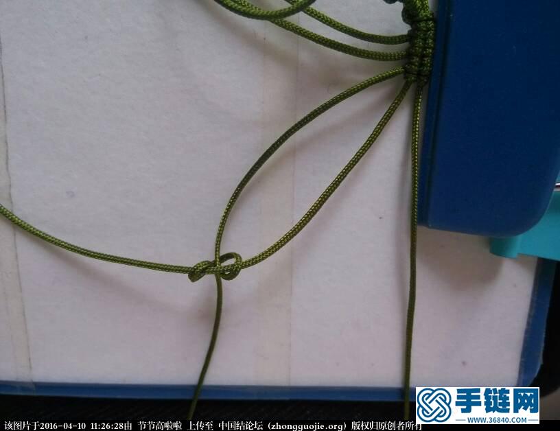 斜卷包珠手鏈教程
