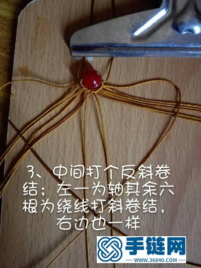 天然紅瑪瑙包珠手鏈