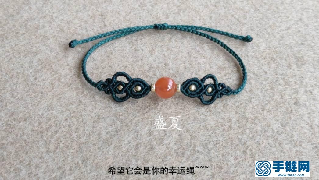簡約百搭的鑲珠夏日手繩