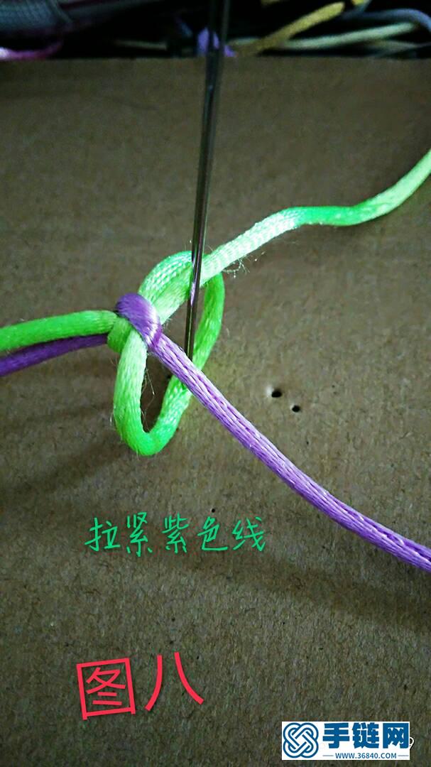 我是這樣子編織金剛結手鏈的，但不是很會做教程，希望大家多多包涵