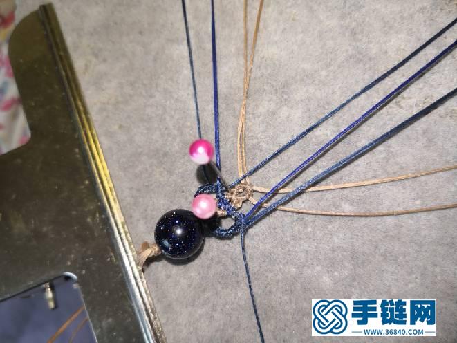 藍砂石耳環