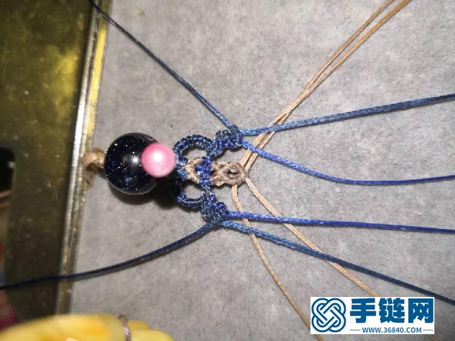 藍砂石耳環