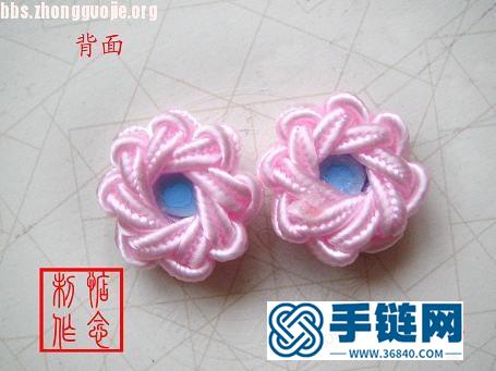 團(tuán)錦結(jié) 軟陶花耳夾  做法