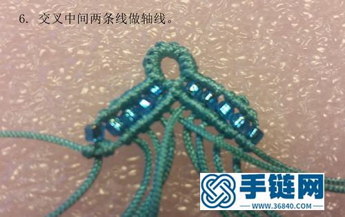樹葉加小珠耳環做法
