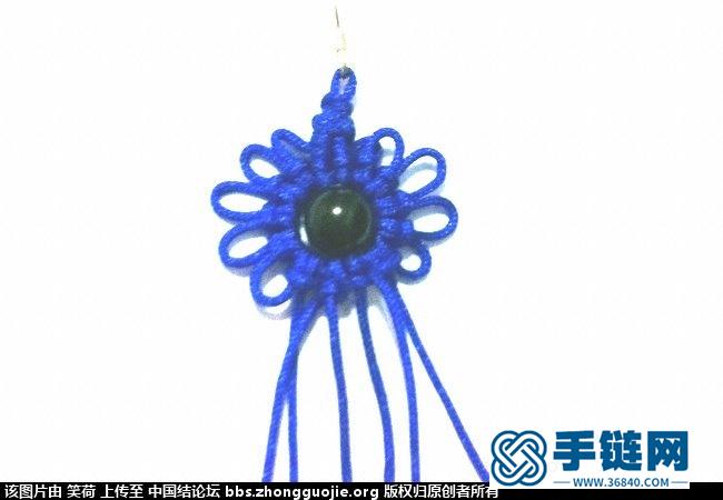 云雀結編的簡單好看的向陽花耳墜