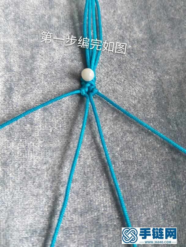 包石花型之四根線編的8字花型
