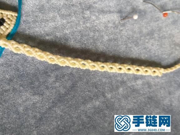 包石花型之四根線編的8字花型
