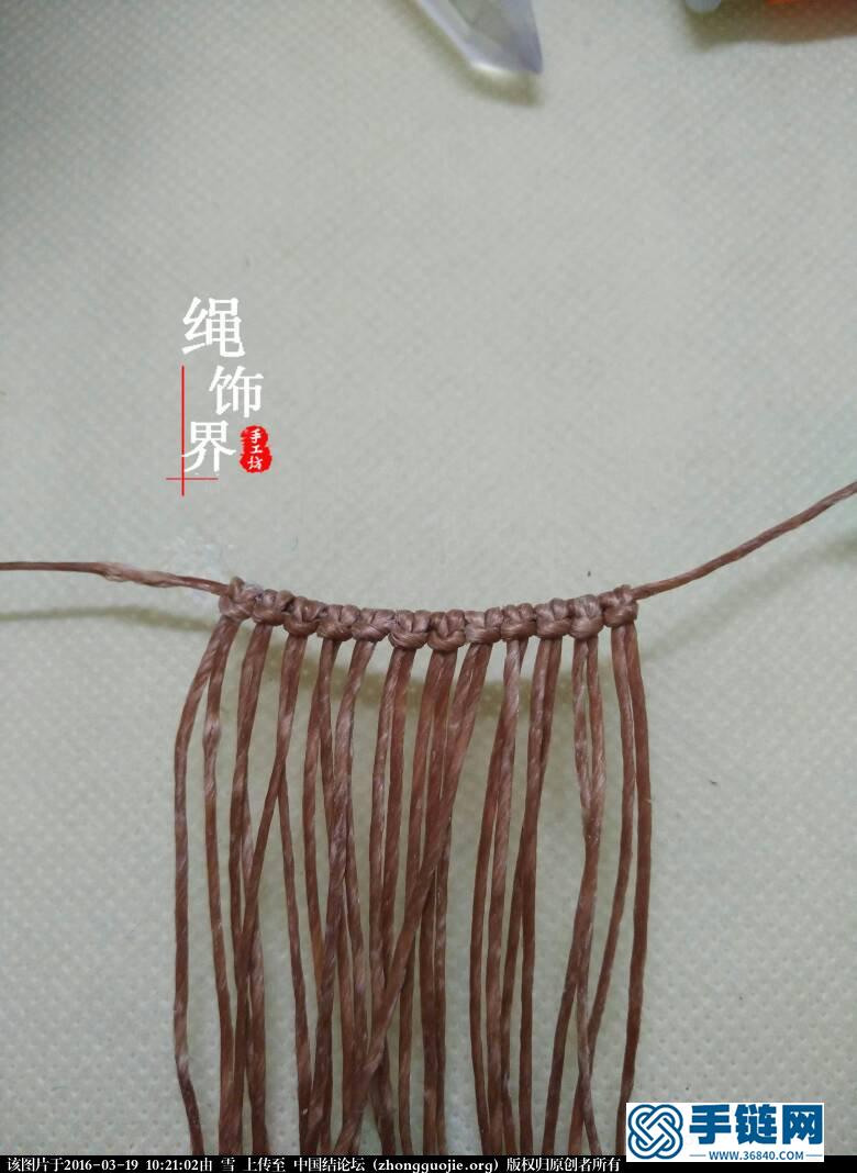 水晶柱+包石 項鏈吊墜編織過程