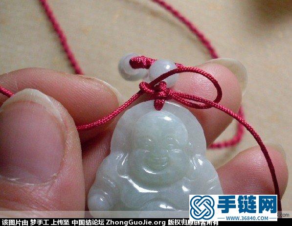 項鏈繩掛玉墜兒的方法圖解(回復心心是豬結友的問題）