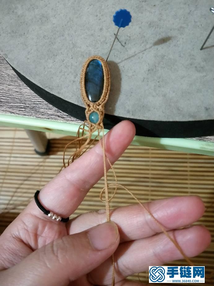 拉長石簡單款項鏈