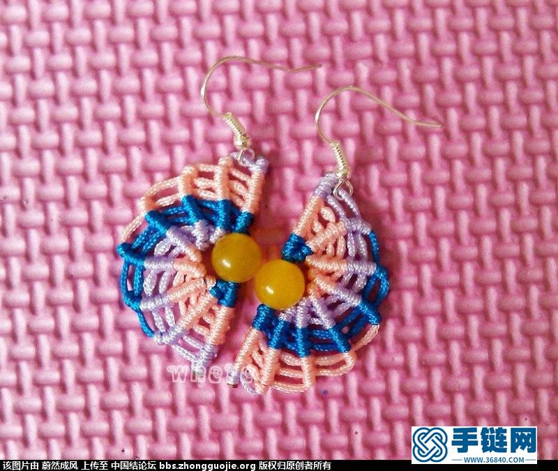非常適合初學者的扇形耳環