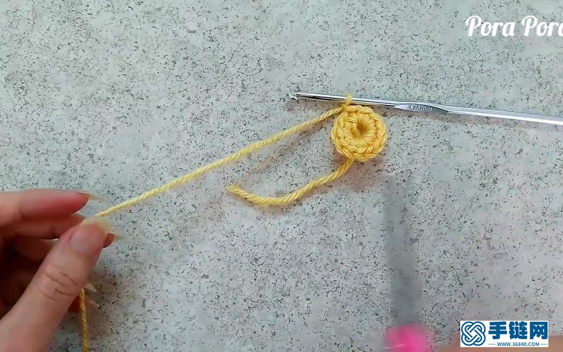 手工教程 | 鉤針編織雛菊小花片