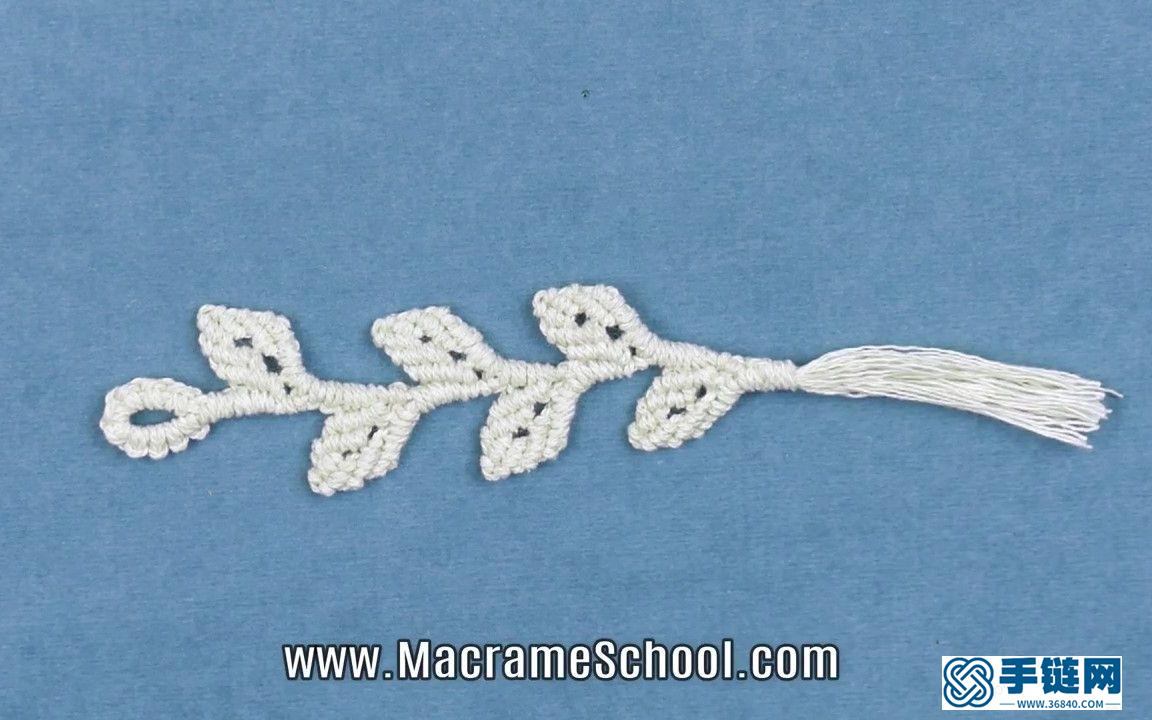  Macrame編織葉子掛件裝飾
