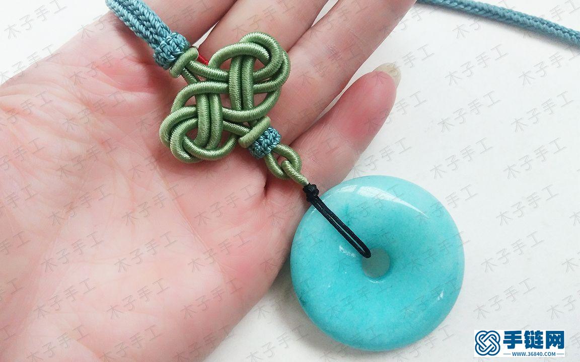 一款較復雜的繞線花結項鏈繩，搭配吊墜真的很好看