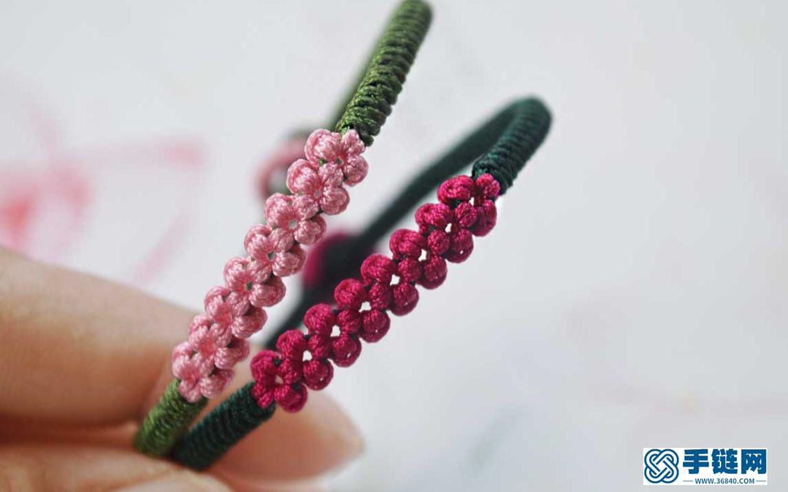 桃花繩搭配金剛結(jié)，顏值爆表，為你而來。