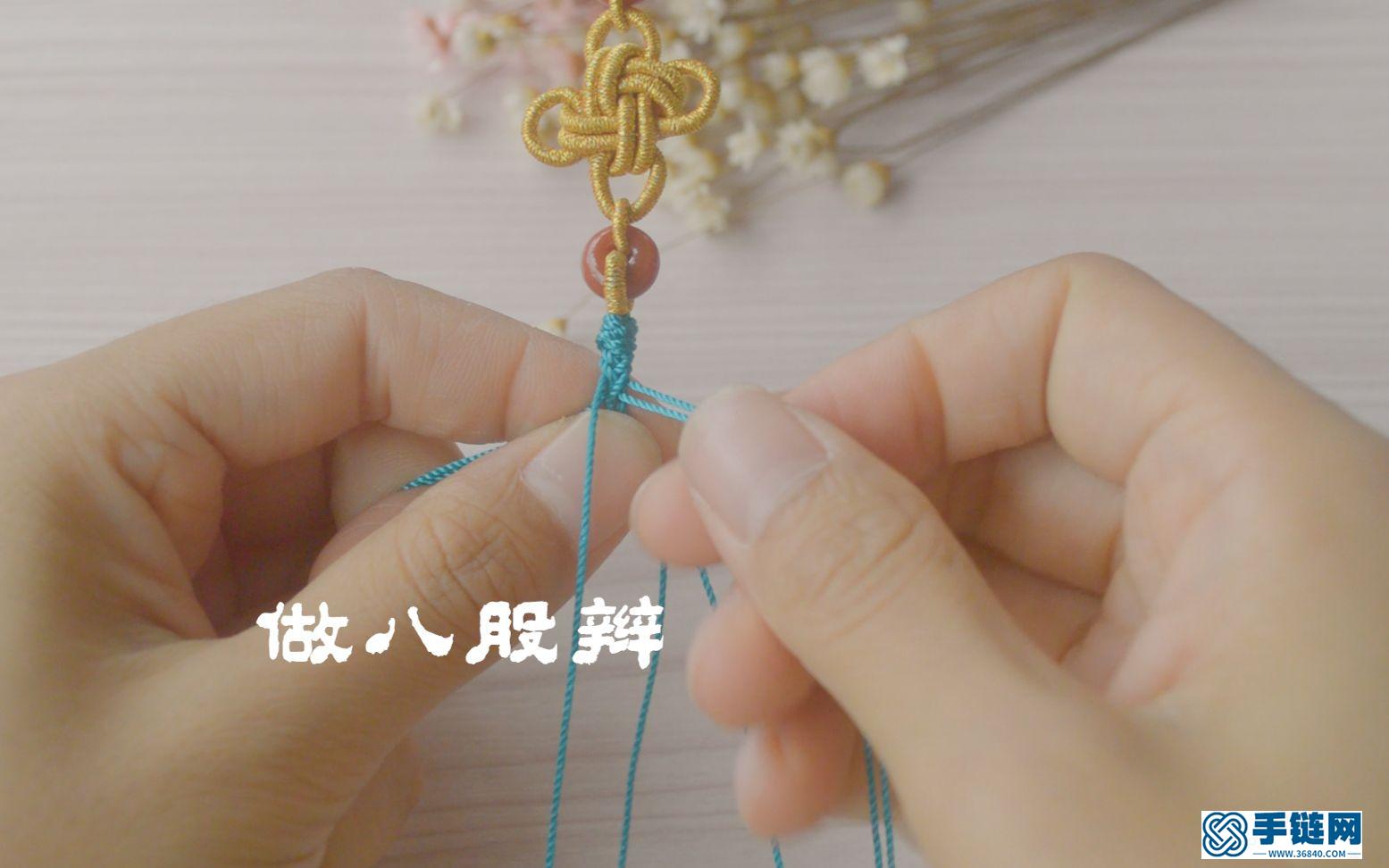 冰花結項鏈繩毛衣鏈手工編繩