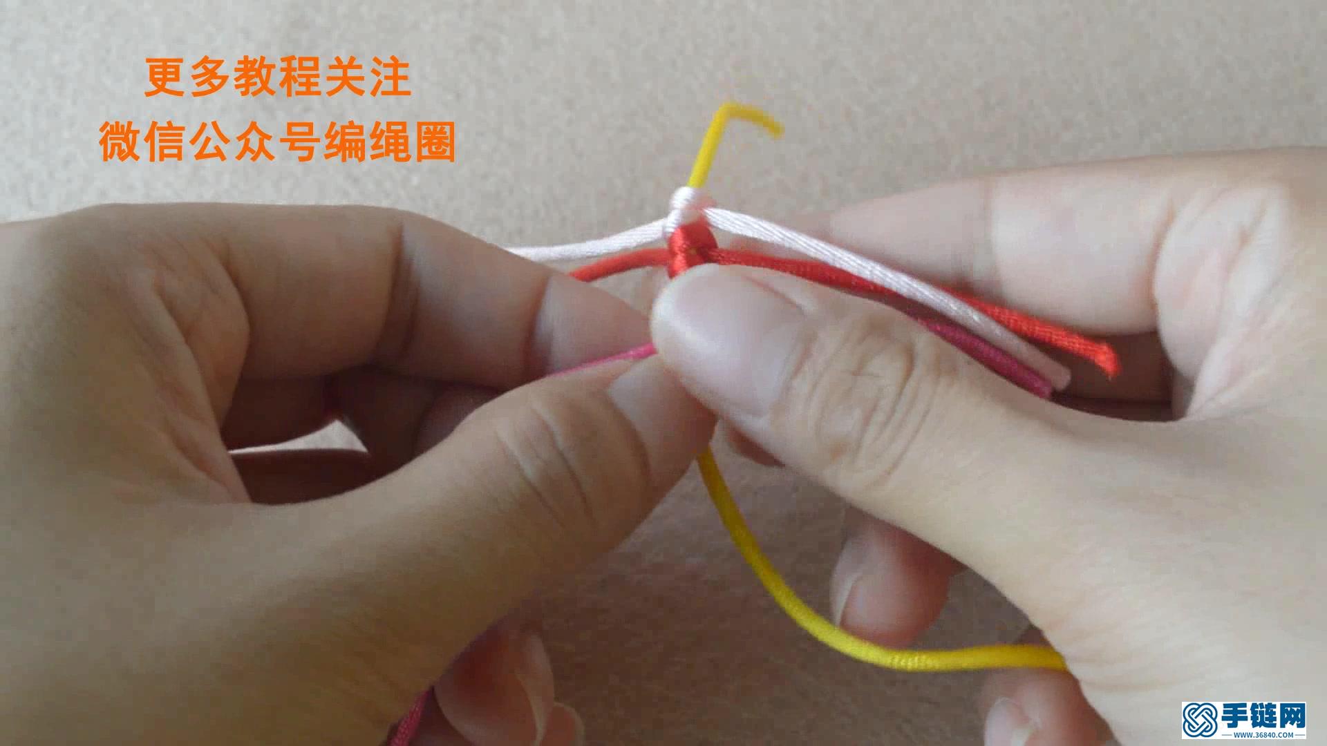 左斜卷結視頻教程（零基礎手工編繩入門）