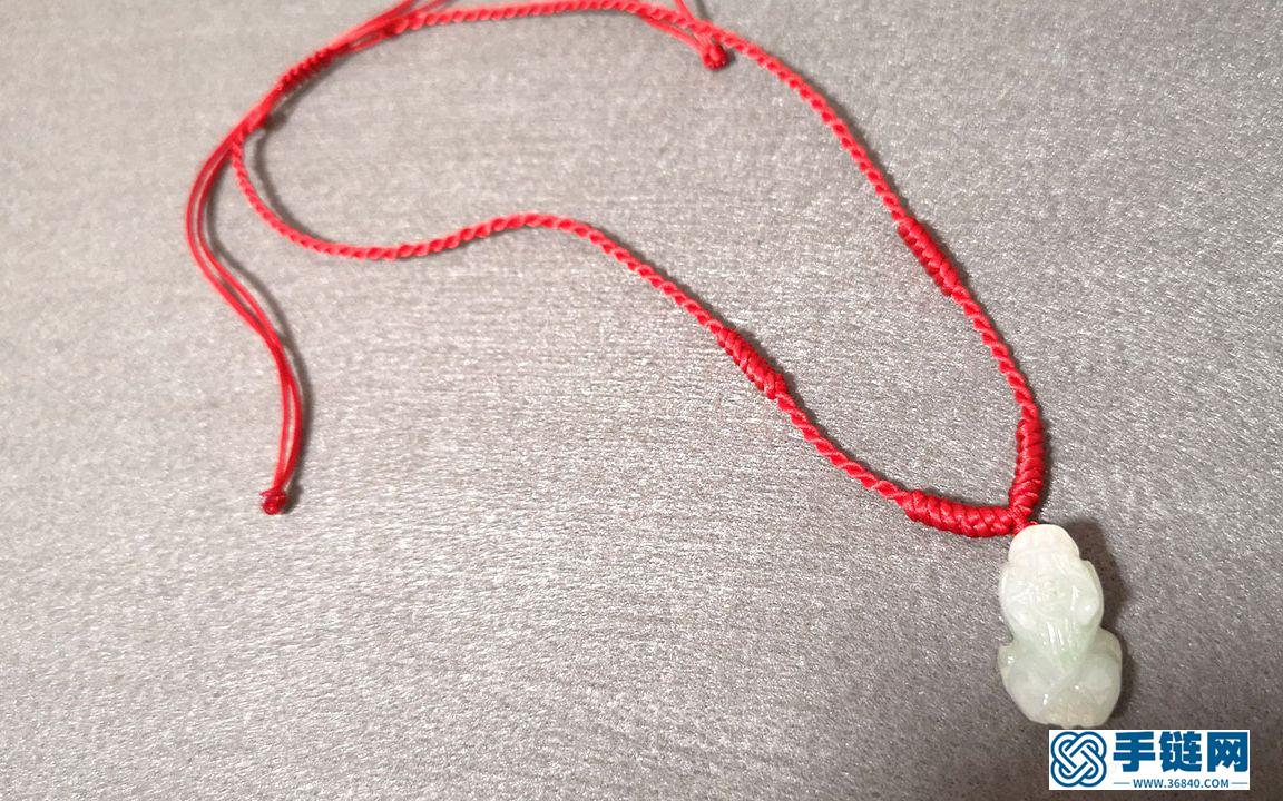 兩根紅繩一分鐘搓成一個高檔項鏈繩，包含吊墜打結法，看了就會