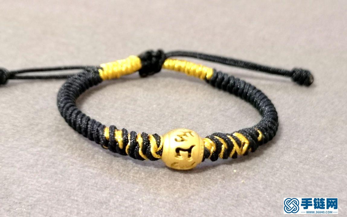 【良緣】金剛結(jié)紅繩轉(zhuǎn)運(yùn)珠手鏈編織教程，DIY。
