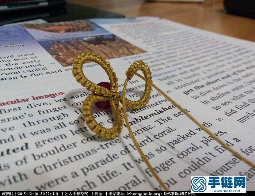 新手玩轉基礎結-雀頭結小蝴蝶編繩教程-完整編法步驟